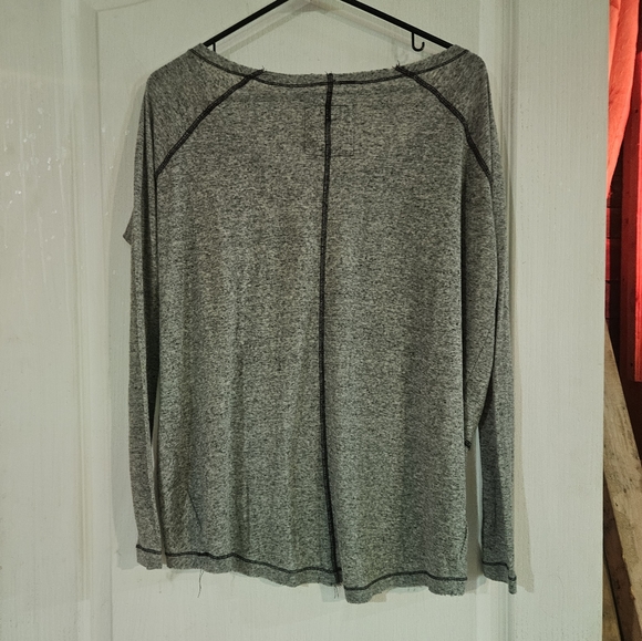 XS WE THE FREE Burnout long-sleeved comfy layering tee gray - Picture 5 of 8